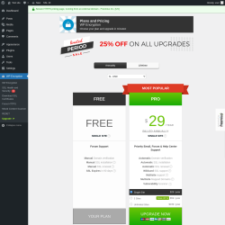 Page screenshot: WP Encryption &rarr; Upgrade&nbsp;&nbsp;➤