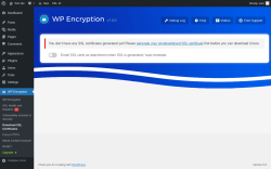 Page screenshot: WP Encryption &rarr; Download SSL Certificates