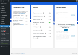 Page screenshot: WP Encryption → Vulnerability Scanner & Security