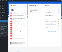Page screenshot: WP Encryption → SSL Health and Headers 