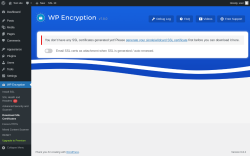 Page screenshot: WP Encryption → Download SSL Certificates
