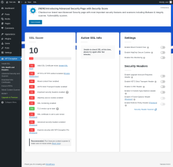 Page screenshot: WP Encryption → SSL Health and Headers 