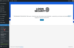 Page screenshot: WP Encryption &rarr; Login Security &ndash; Passkeys