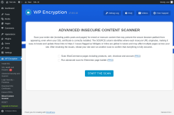 Page screenshot: WP Encryption &rarr; Mixed Content Scanner