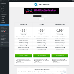 Page screenshot: WP Encryption &rarr; Upgrade&nbsp;&nbsp;➤