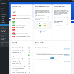 Page screenshot: WP Encryption &rarr; Advanced Security and Scanner