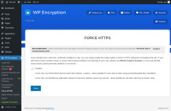 Page screenshot: WP Encryption &rarr; Force HTTPS