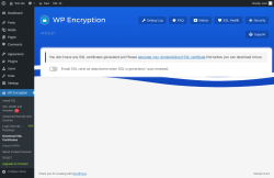 Page screenshot: WP Encryption &rarr; Download SSL Certificates