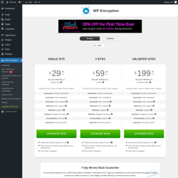 Page screenshot: WP Encryption &rarr; Upgrade&nbsp;&nbsp;➤