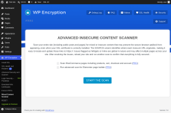 Page screenshot: WP Encryption &rarr; Mixed Content Scanner