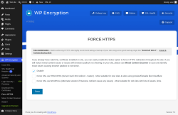 Page screenshot: WP Encryption &rarr; Force HTTPS
