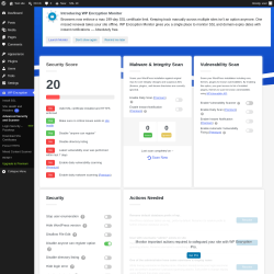 Page screenshot: WP Encryption &rarr; Advanced Security and Scanner