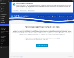 Page screenshot: WP Encryption &rarr; Mixed Content Scanner