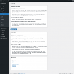 Page screenshot: eBay &rarr; Tutorial
