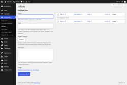 Page screenshot: Employees &rarr; Offices