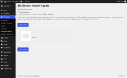 Page screenshot: Employees &rarr; IDX Broker Import