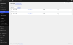Page screenshot: Listings