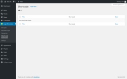 Page screenshot: Logo Showcase → Shortcode Generator
