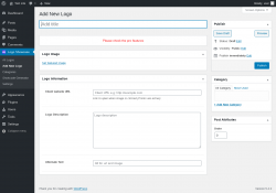 Page screenshot: Logo Showcase → Add New Logo
