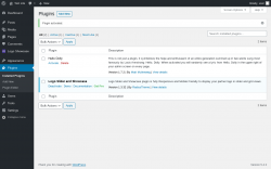 Page screenshot: Plugins ‹ Test site — WordPress