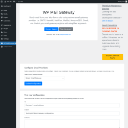 Page screenshot: WP Mail Gateway