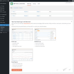 Page screenshot: WP Mail Logging