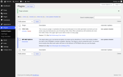 Page screenshot: Plugins &lsaquo; Test site &mdash; WordPress