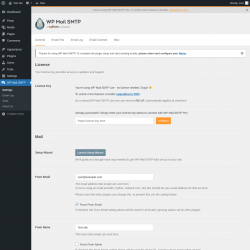 Page screenshot: WP Mail SMTP