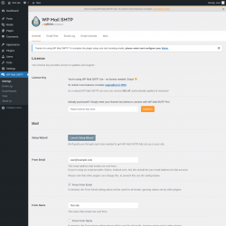 Page screenshot: WP Mail SMTP