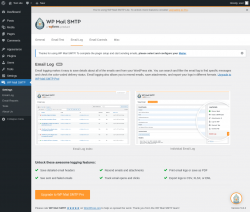 Page screenshot: WP Mail SMTP &rarr; Email Log