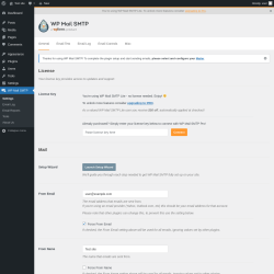 Page screenshot: WP Mail SMTP