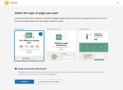 Page screenshot: LightStart &lsaquo; Test site &mdash; WordPress