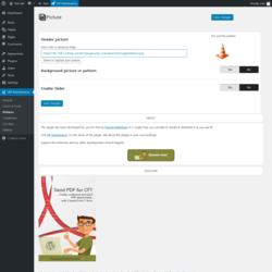 Page screenshot: WP Maintenance → Pictures