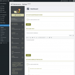 Page screenshot: WP Maintenance