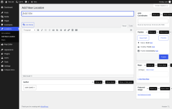 Page screenshot: Locations &rarr; Add New Location
