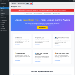 Page screenshot: Media → EasyMedia → 
                                                    
                                                Pro PRO                    