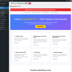 Page screenshot: Media → EasyMedia → 
                                                    
                                                Pro PRO                    
