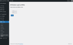 Page screenshot: Settings → WP Member Login by SPIRAL