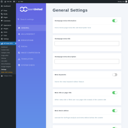 Page screenshot: WP Meta SEO → Settings