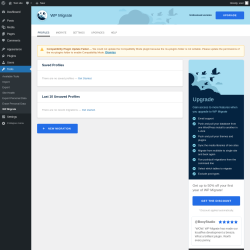 Page screenshot: Tools &rarr; WP Migrate