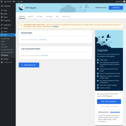 Page screenshot: Tools &rarr; WP Migrate