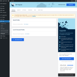 Page screenshot: Tools &rarr; WP Migrate
