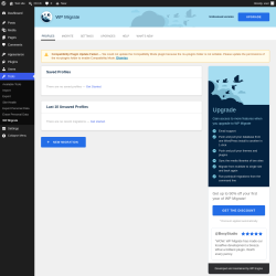 Page screenshot: Tools &rarr; WP Migrate