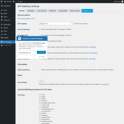 Page screenshot: WP Multilang