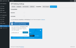 Page screenshot: WP Multilang → Compatibility