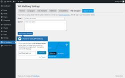 Page screenshot: WP Multilang → Help & Support
