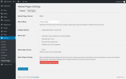 Page screenshot: Settings  &rarr; Nested Pages