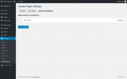 Page screenshot: Settings &rarr; Nested Pages &rarr; 
			Admin Customization		