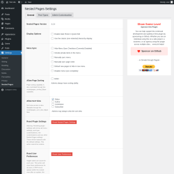 Page screenshot: Settings &rarr; Nested Pages