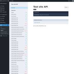 Page screenshot: WP OpenAPI → wp/v2